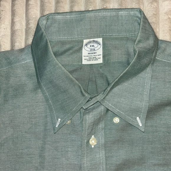 Brooks Brothers Green Casual Button Down Shirt - Picture 2 of 9